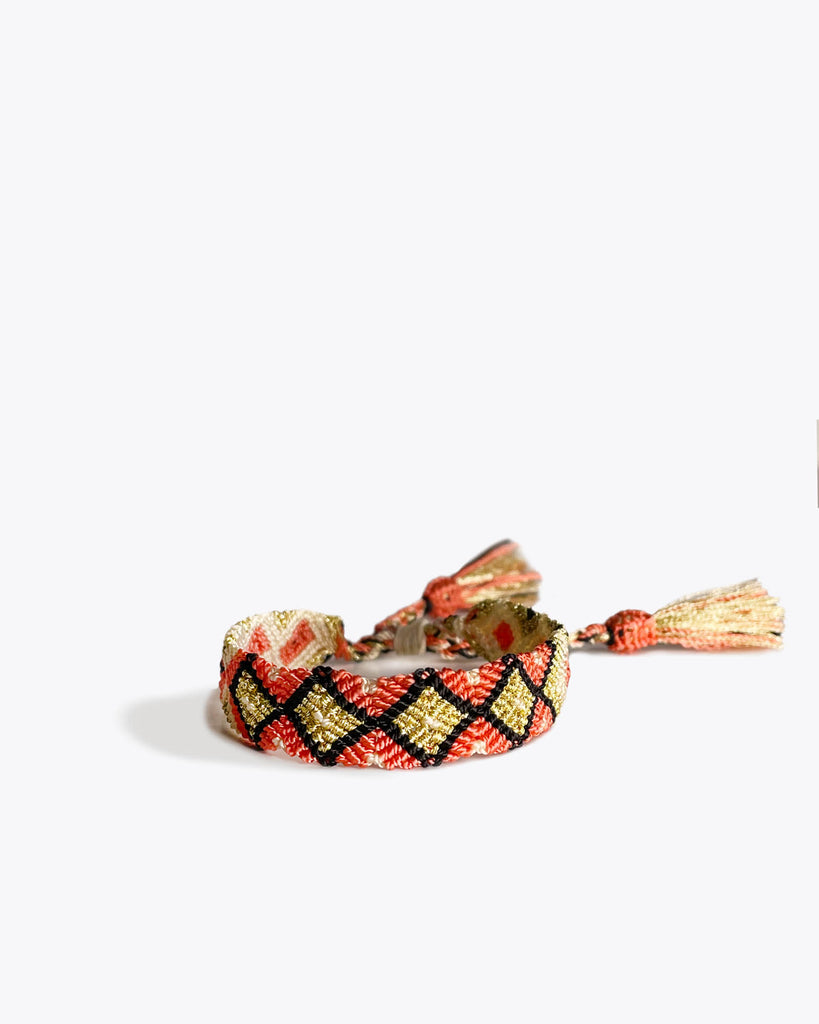 CORAL, GOLD & BLACK