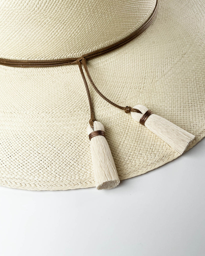 NATURAL WITH BROWN CORD