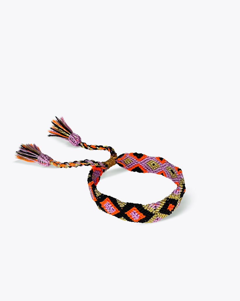 LILAC, FLURO ORANGE, BLACK & GOLD