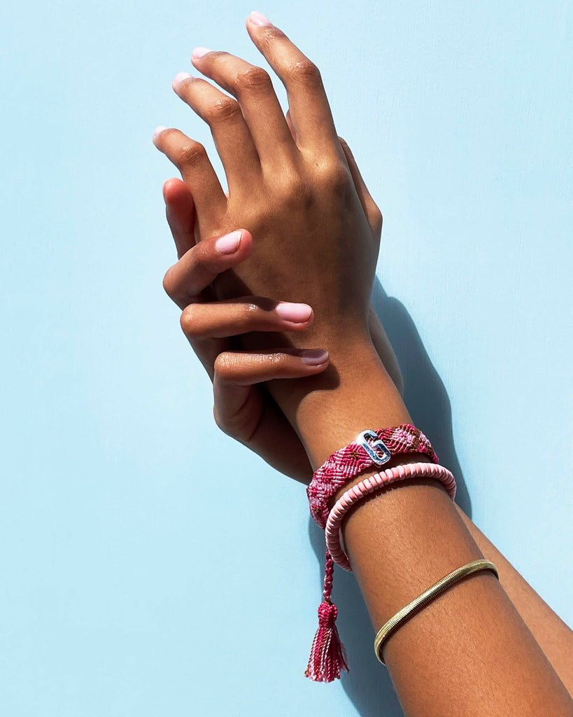 CRIMSON, PINK & BROWN