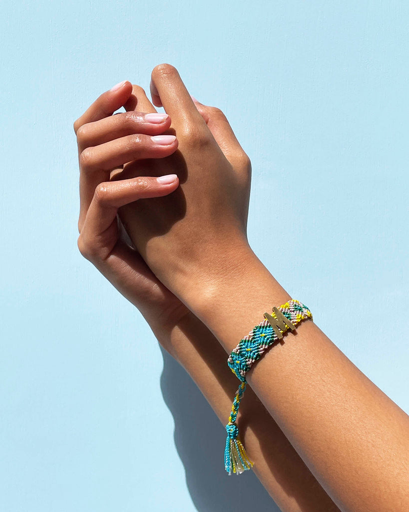 CYAN, YELLOW, BEIGE & GREEN