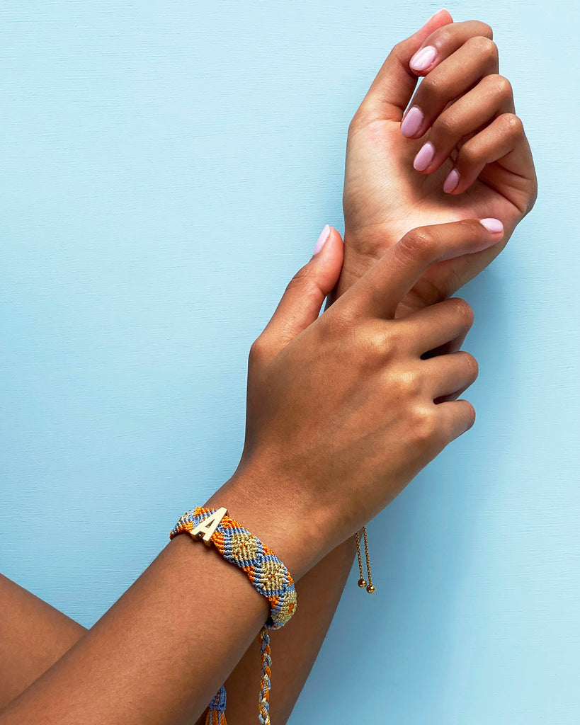 MANGO, DUSTY BLUE & GOLD