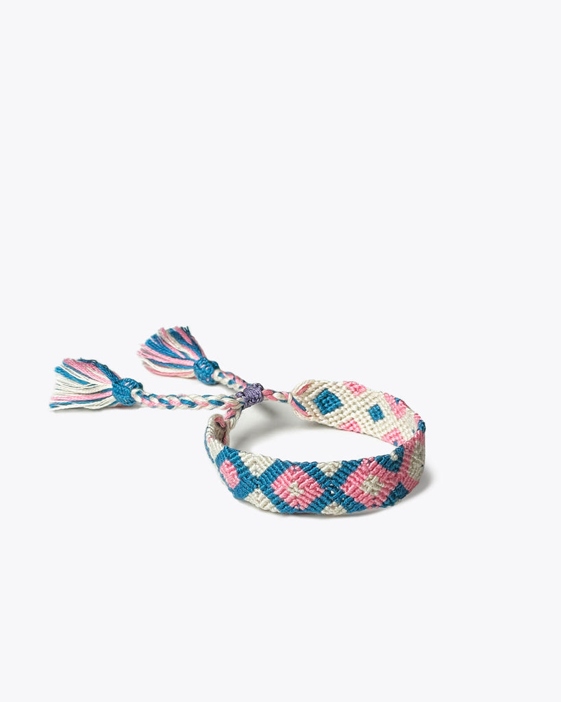 PINK, CREAM & DARK BLUE
