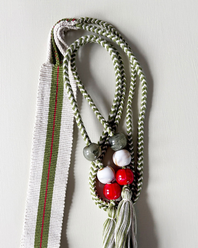 CREAM KHAKI RED