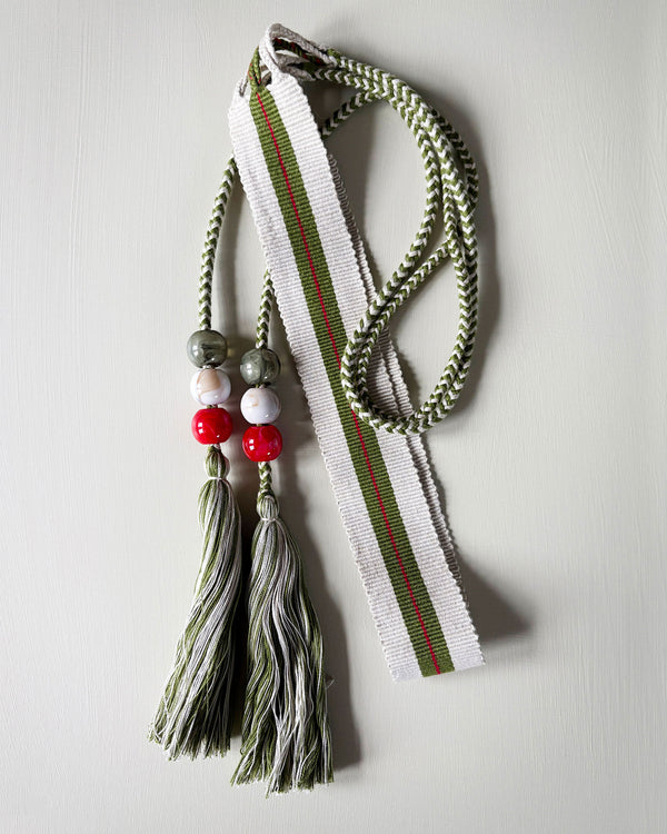 CREAM KHAKI RED