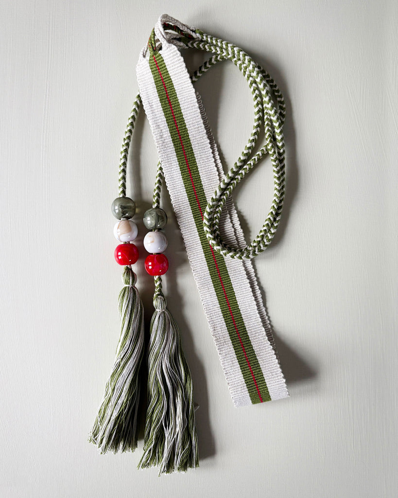 CREAM KHAKI RED